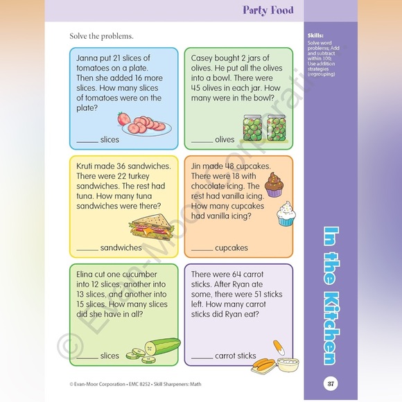 Evan Moor Math workbook bundle - Picture 15 of 16